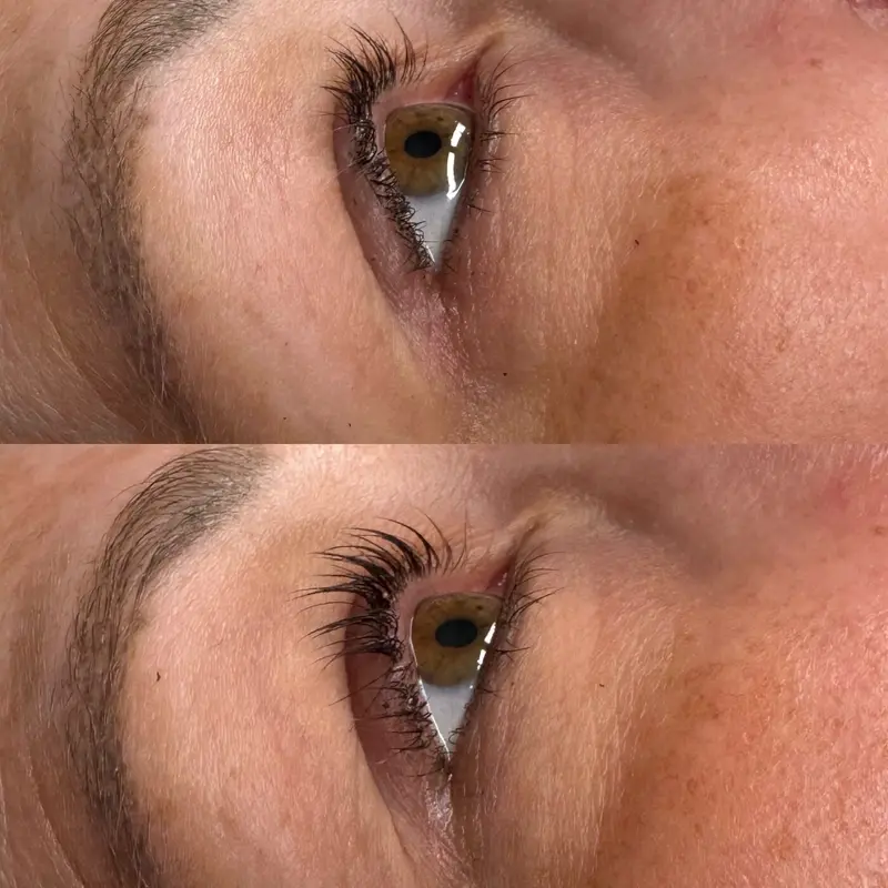 Professional lash lift and tint service at Royal Glow Beauty & Esthetics in Boardman, Ohio