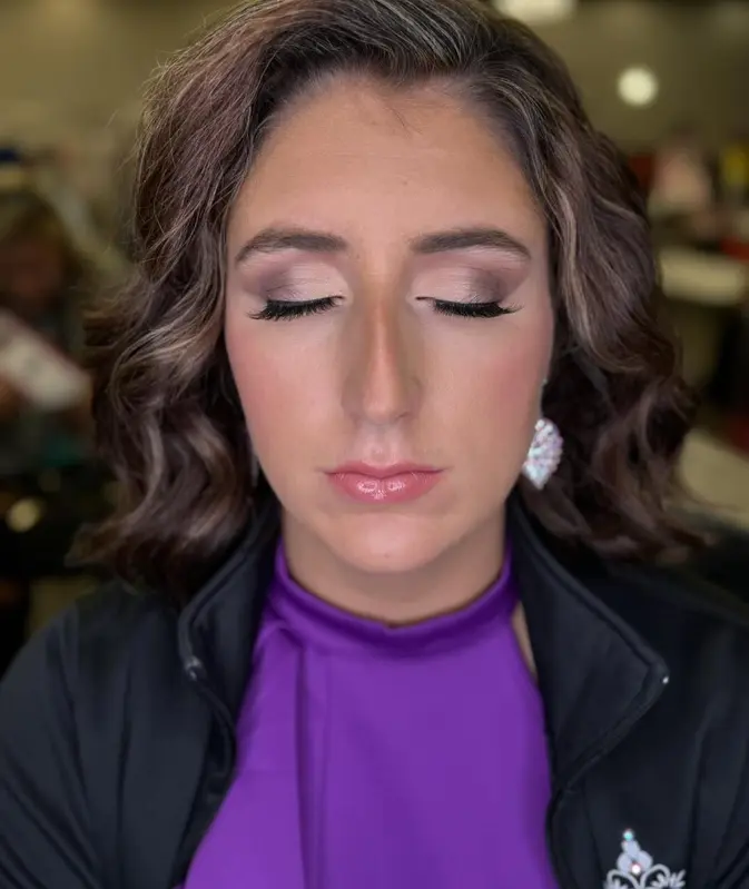 Professional makeup application at Royal Glow Beauty & Esthetics in Boardman, Ohio